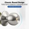 Universal Door Handle Knobs Bathroom Entrance Locks Accessories Bedroom Living Room Lock With Keys Door Lock 4