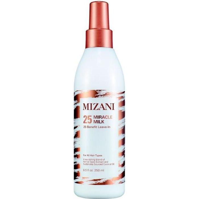Mizani, leave-in milk 25 miracle 250ml, anti-breakage, ethnic hair, mineral oil-free, paraben-free, sulfate-free