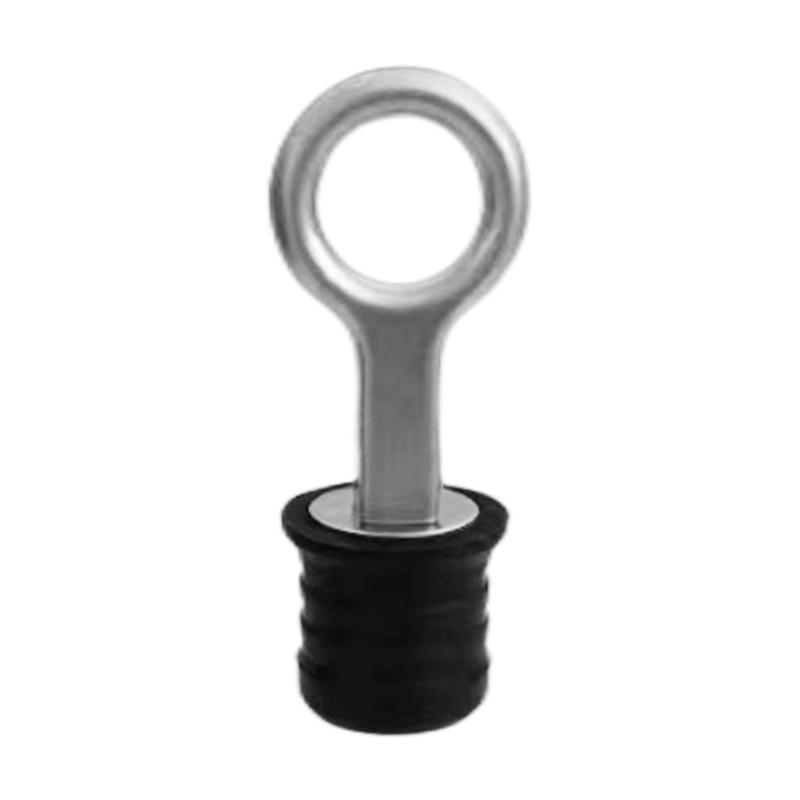 

T-Handle Drain Plug, For 1-Inch or 1-1/4inch Diameter Drains, Locks in Place, Brass Handle, Rubber Plug 25mm