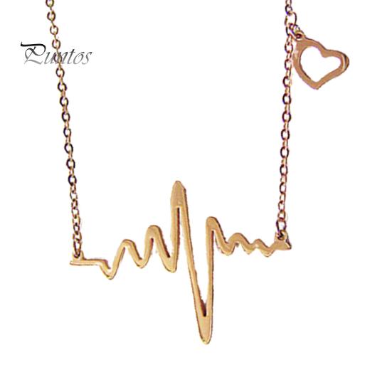 Chocker Necklace Exquisite Clasp Closure Women Alloy Cute Heart Jump Pendant Chain for Wedding