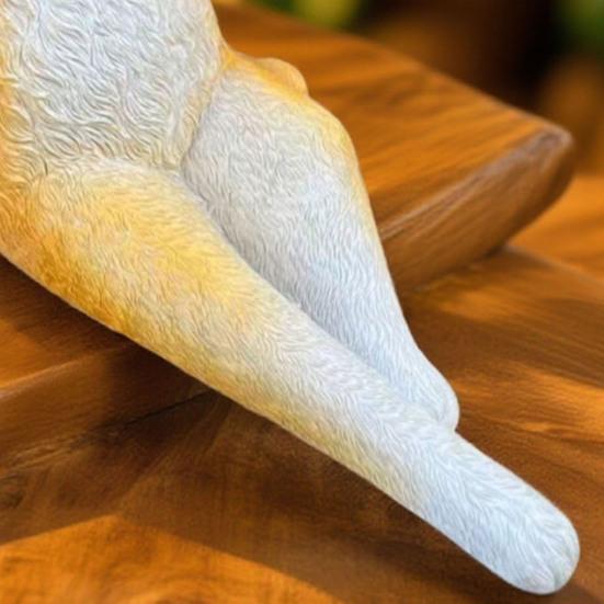 Yousheng Wine Drinking Cat Figurine Resin Holding Wine Glass Sitting Cat Statue Resin Sculpture Home Office Desktop Decoration Ornament