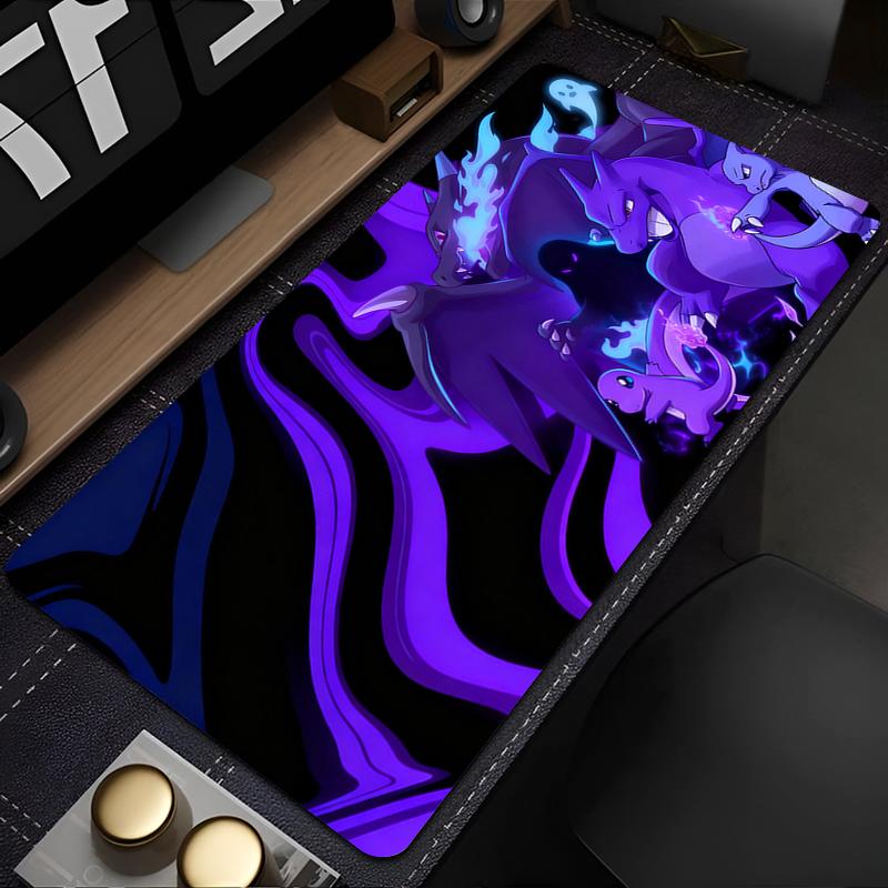 Mouse Pad Notbook PC Gamer Keyboard Pad NonSlip Rubber Computer Large Carpet Desk Mat Gamer Cabinet PPokemon Charizard MousePad
