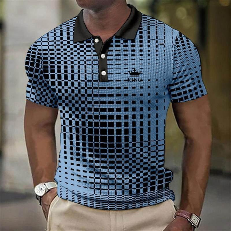 Men s Summer Breathable Loose Men s POLO Outdoor Collar Short Sleeve Spring/Summer Men s Top S