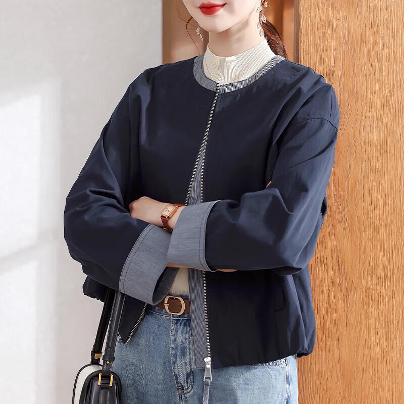 

Xuexi Осенняя джинсовая куртка для женщин среднего возраста XL