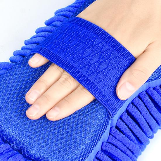 Car Cleaning Glove Microfiber Chenille Soft Coral Sponge Super Absorbent