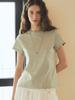 OUEL Short Sleeve Jersey Top_Pale Green