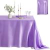 Tablecloth Nordic Style Smooth Satin Fabric Dustproof Protective Cover Wedding Party Dining Table Cloth