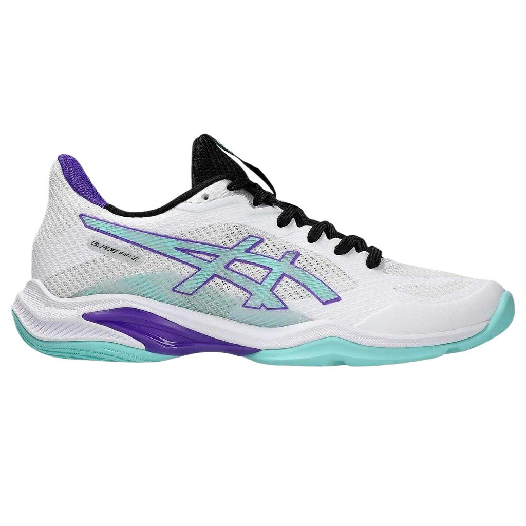 Asics Blade FF 2 Laced Color Block Round Toe Low Top Badminton Shoes Women sneaker 1072A120-104