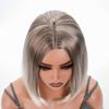 Ladies Short Straight Bob Synthetic Wigs for Women Middle Part White Brown Blonde Wig Cosplay Party Daily Heat Resistant Fiber Hair