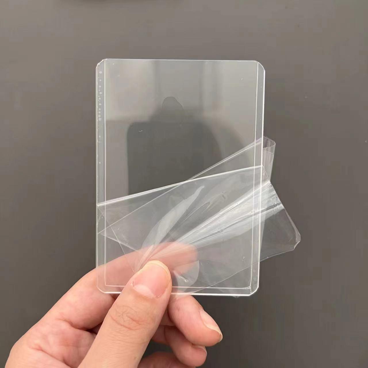 

Високопрозорі корейські протектори для попкорн-карток - 20 мікронна плоска захисна плівка для маленьких карток