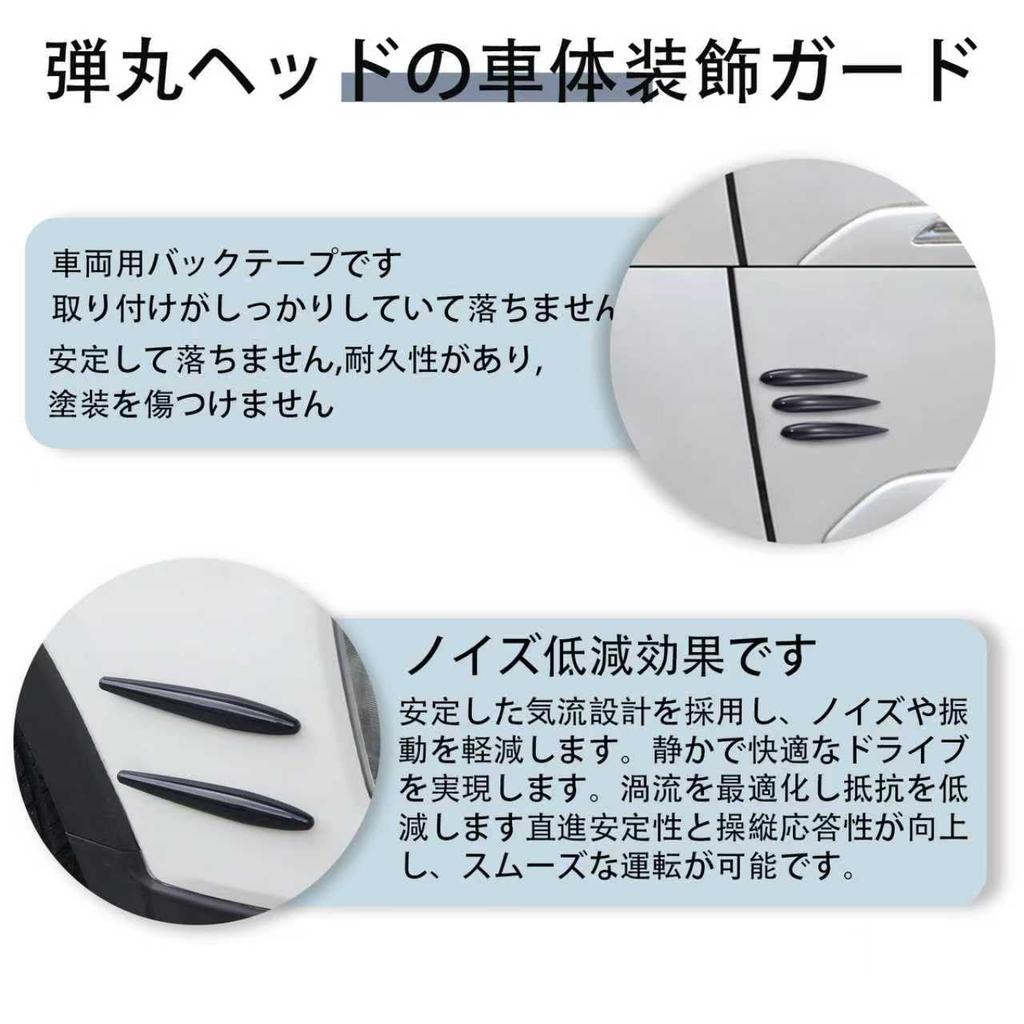 [AiYa] Vortex Generator Set of 12 Scratch Prevention Guard Door