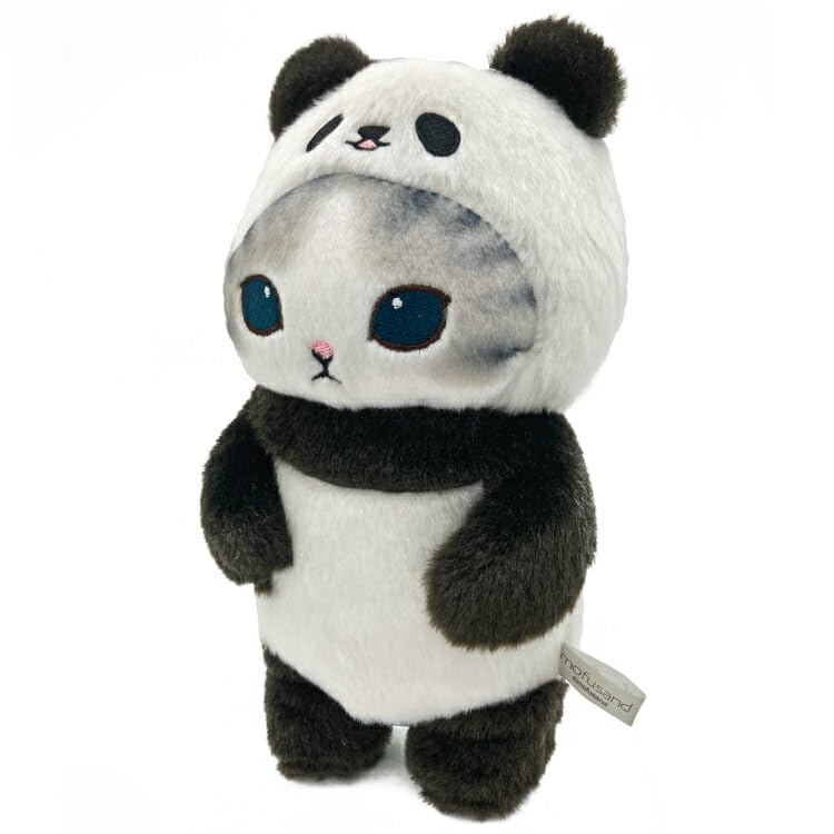 Sun Arrow mofusand Potetama Plush Toy Panda Nyan Gray 940832 Mofusand Juno X Instagram SNS Cat