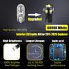 11-Pieces Explorer LED Interior Light Kit for Ford Explorer 2011 2012 2013 2014 2015 2016 2017 2018   White 6000K Interior LED Lighting Package +
