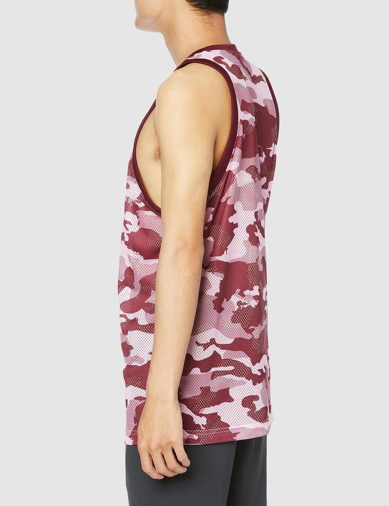 Adidas Basketball Legend Print Tank Orchid Orchid Size M Men's All-Over Top, HAW89, Fusion/Wonder (IK8314),