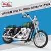 Maisto 1:12 Harley 2013 Flhrc Road King Classic Lega Modello Moto da Viaggio Modello Diecast Moto da Strada Classica Regali per Bambini