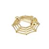 Edelstahl Spider Nippelringe - Silber & Gold Punk Stecker