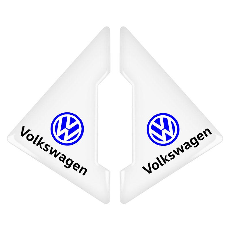 2pcs Silicone Car Door Corner Protector Anti-Collision Scratch Emblem for VW Golf Amarok T5 Phaeton ID3 Tiguan T-Cross GTI zj3