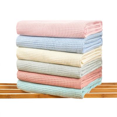 Pure Cotton Pineapple/Honeycomb Mesh Baby Blanket - Infant Swaddle Wrap, Nap Time Quilt