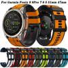 Bracelet de Montre en Silicone à Libération Rapide 22 26 mm Pour Garmin Fenix 8 8Pro 7 7X 6 6X Pro 5 5X Plus Quatix/Tactix/D2 Mach 2 Pro/Epix