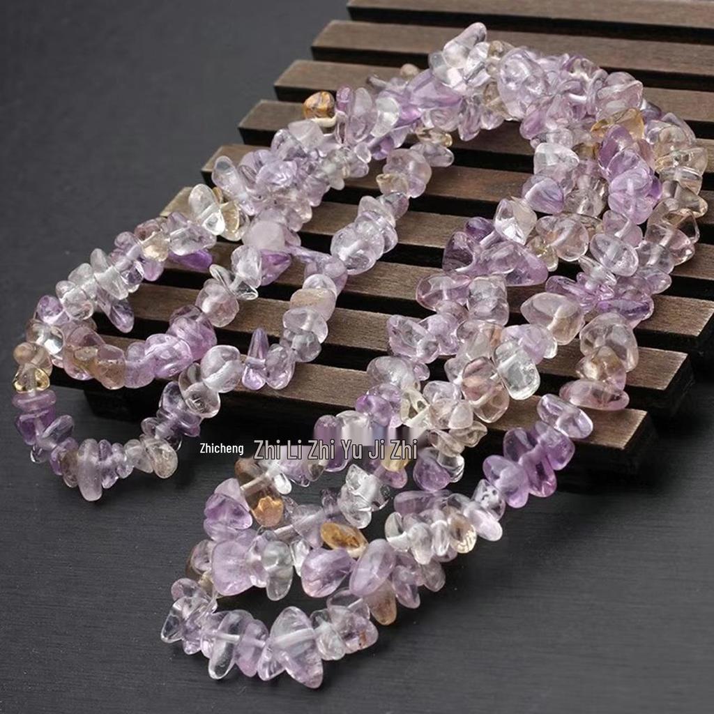 Cuentas de Piedra Triturada de Cristal Natural Multicolor - Ágata, Calcedonia, Fluorita, Granate