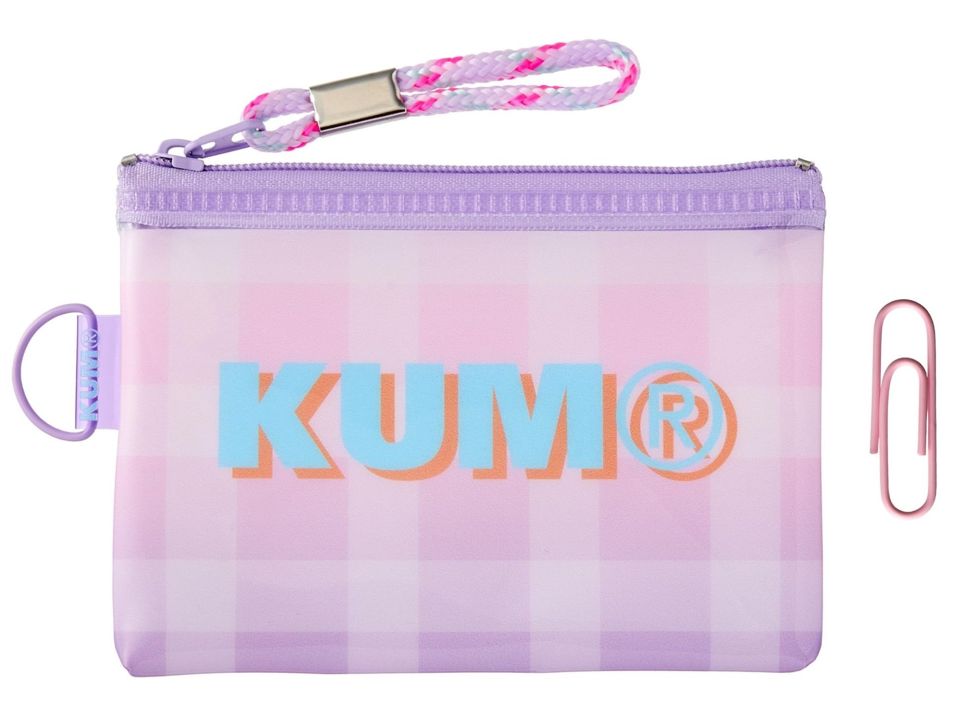 Raymay Fujii KUM Clip Pouch with Paper Pink KM1175P Clips,