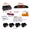 Huapu Crescent LED Parking Sensor with Digital Voice & Buzzer - 2/4/6/8 Sensors for Rearview