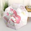 Cake My Melody Durable Cartoon Folding Umbrella, Portable 3-Fold Compact Umbrella for Men and Women, Suitable for Travel or Daily Use.Y012