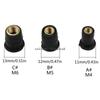 10Pcs M4 M5 M6 Durable Rubber Well Nuts Windshield Bolts for Motorcycles Fairing Mountings Windscreen