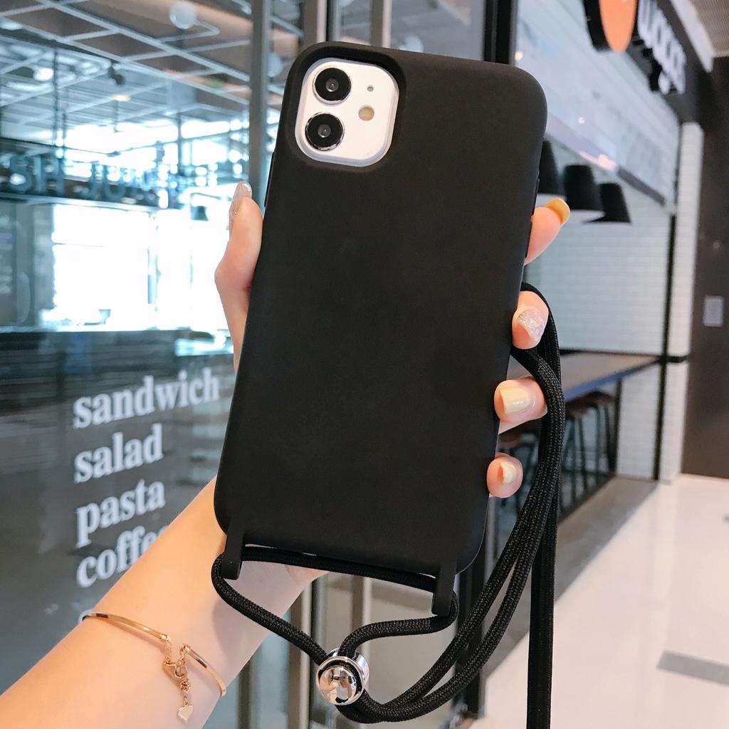 Applicable To Apple 13PROMAX Mobile Phone Case, Lanyard Case, Thickened Silicone iPhone13PRO Mobile Phone Case 14PROMA.