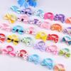 NEOBABY Hair Bows for Girls & Toddlers - Elastic Ponytail Holders, Rubber Bands Hair Accessories for Women, Girls & Babies (Assorted, Pack of 6 Pai