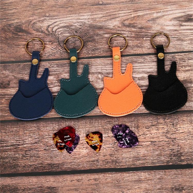 Multipurpose Guitar Pick Pouch Guitar Pick Holder Guitar Shape Pick Storage Bag Protective Pick Holder Case for Picks