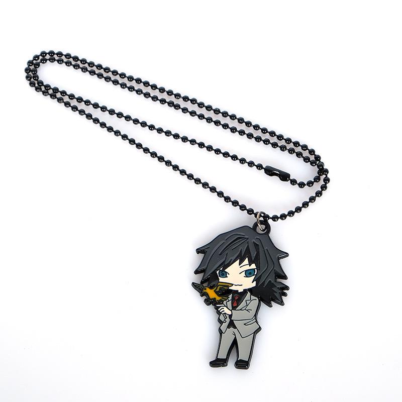 Demon Slayer Tanjiro, Sabito & Makomo Masks Keychain, Rabbit Necklace, Muzan