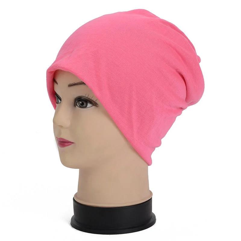 Women's Plain Beanie Hat Spring Cotton Slouchy Beanie for Women Man Knitted Bone Hat Ladies Skullies Cap Outdoor Chemo Cap