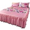 3Pcs/Lot  Bed Dress Lace Set  Full King Queen Double Beds Cotton Bed Sheet with  Pillow Cases Suitable for  Bedding Cover