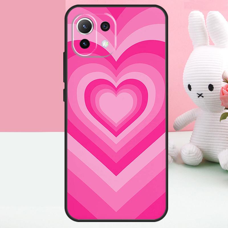 

Latte Love Groovy Coffee Heart Pink Case For Xiaomi 15T 13T 14T 17 Pro Max 15 14 Ultra POCO X7 Pro X5 X6 F5 F6 F7 F8 Ultra Funda POCO X5 Pro