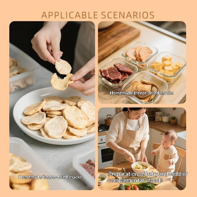 Divisori per Vassoi in Silicone Stampi per Alimenti in Silicone per Accessori Liofilizzatore Impilabili Articoli da Cucina per la Cottura