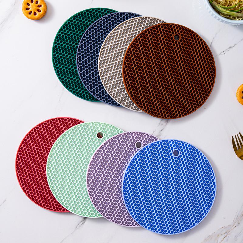 Silicone Honeycomb Insulation Placemats & Coasters for Kitchen and Tableware