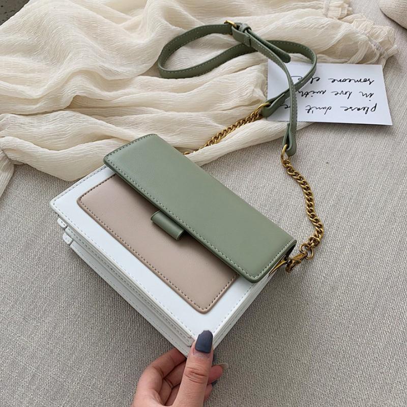 Compact Leather Crossbody Bags For Women Chain Shoulder Messenger Bag Lady Travel Purses And Handbags Premium Durable