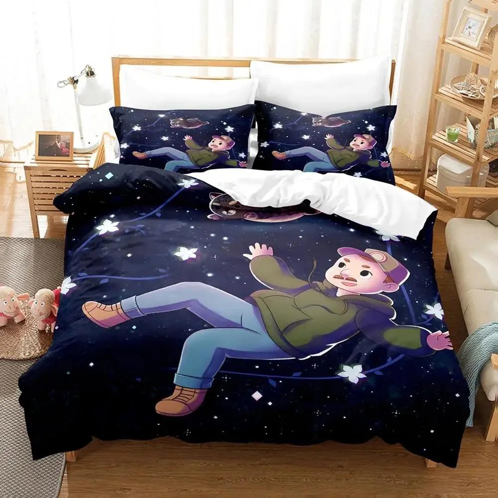 Cartoon Bee PuppyCat Bedding Set Duvet Cover Bed Set Quilt Cover Pillowcase Comforter king Queen Size Boys Adult Bedding Set