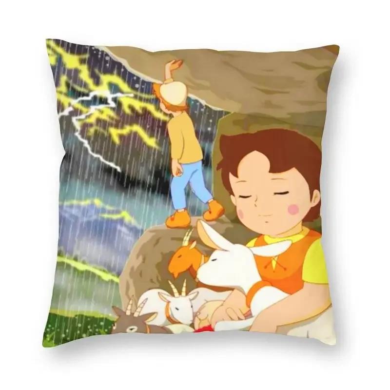 Подушка Heidi Peter And Grandpa Alps Goat Mountain чехол для подушки 40x40 декор для дома подушка с изображением мультфильма для гостиной двухсторонняя 40x40cm 1400₽