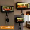 7JI Garage Key Holder Wall Key Holder Key Hook Light 3D Printed Key Box Key Rack Entryway Interior Stylish Key and Stamp Storage Easy Installation LED
