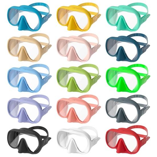 Schwimmbrille mit gehärteter Glaslinse Hohe Klarheit Antibeschlag Ergonomisches verstellbares Design Unterwasser