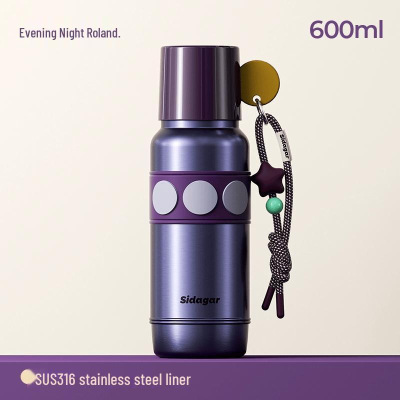 Shidajia 600ml Stainless Steel Insulated Straw Tumbler