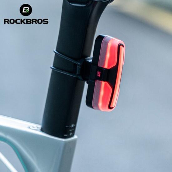 ROCKBROS Bike Taillight Waterproof Rechargeable USB-C 500mAh for Saddle&Seatpost