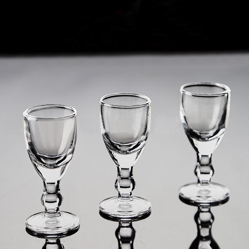 12pcs Set 10ml Chinese Style Household Baijiu Cup Set Small Spirits Vodka Glasses Bullet Transparent Wine Cup Gifts for Friends