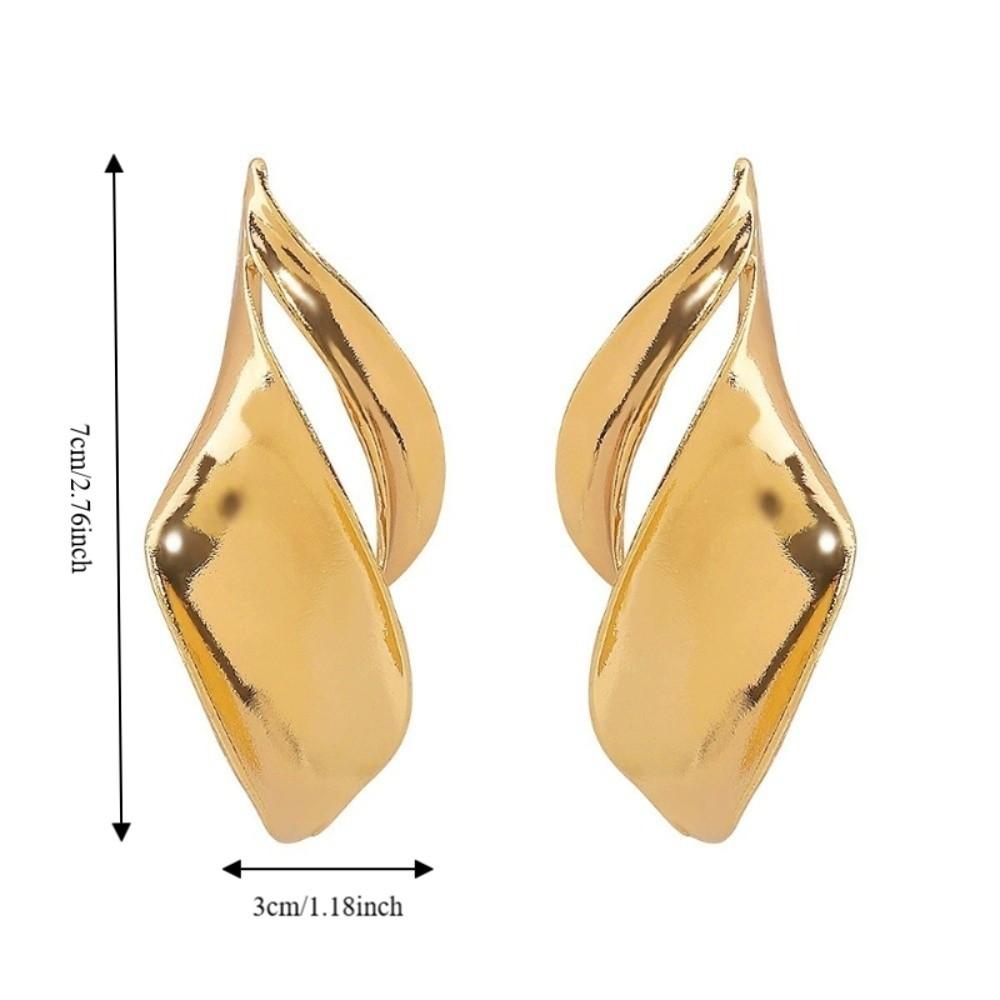Light Luxury Big Stud Earrings Leaves Vintage Dangle Earrings Ladies' Earrings  Daily Wear