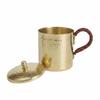 Hammered Copper Mug Handmade Copper Mug Polished Outside Metal Tea Cup for Beer Serving