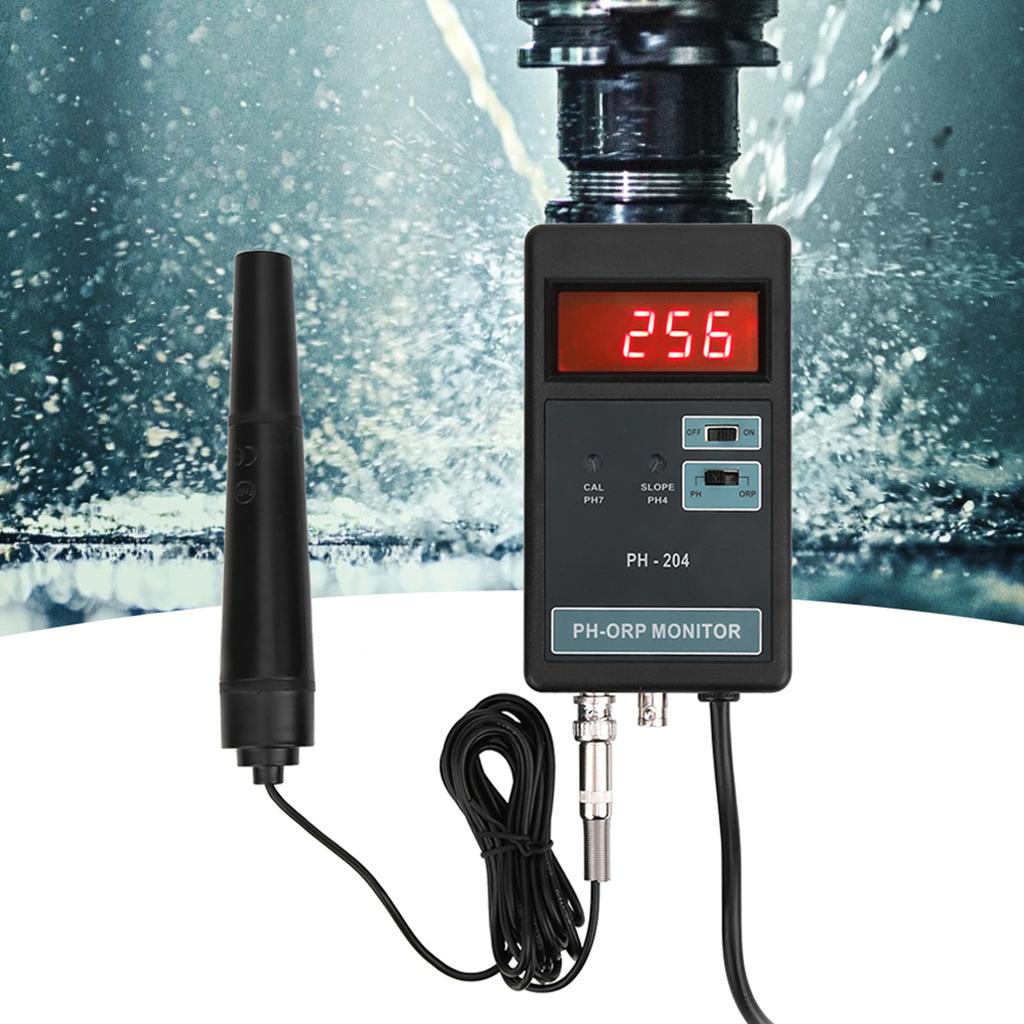 Digital LED Display PH ORP Temperature Control Monitor Meter Tester Monitoring EquipmentEU Plug 220V