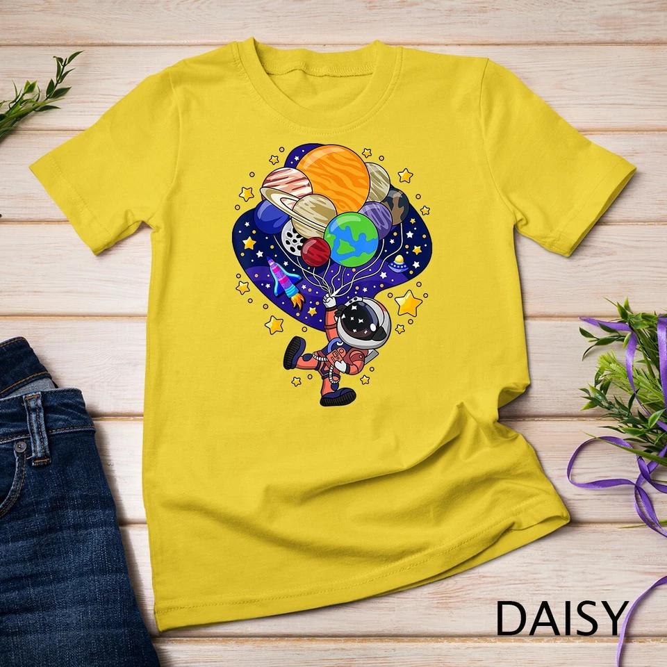 Outer Space Astronaut Spaceman Astronomy Earth Mars Planets Unisex T-shirt 3 L