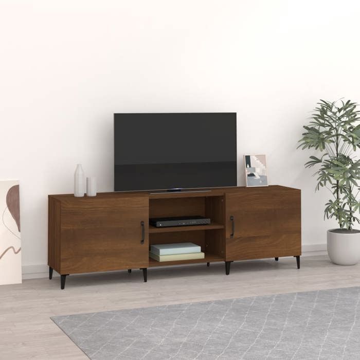 VidaXL Meuble TV Chêne marron 150x30x50 cm Bois d'ingénierie 817506